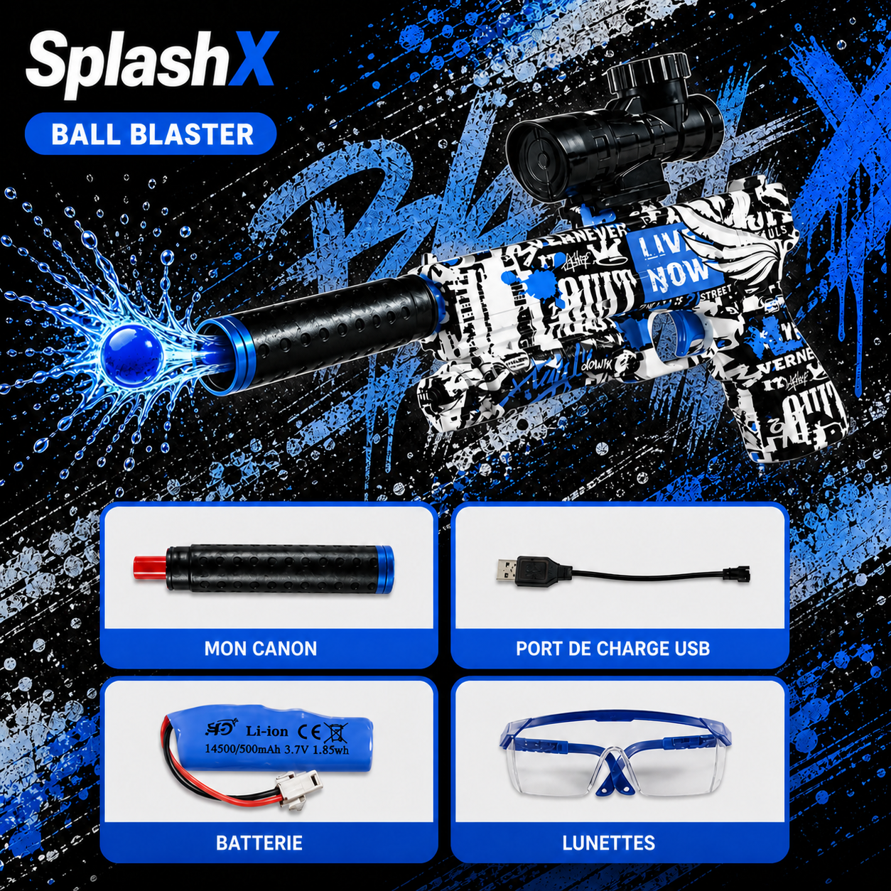 Mini Electric Gel Ball Blaster – Compact Automatic Firing