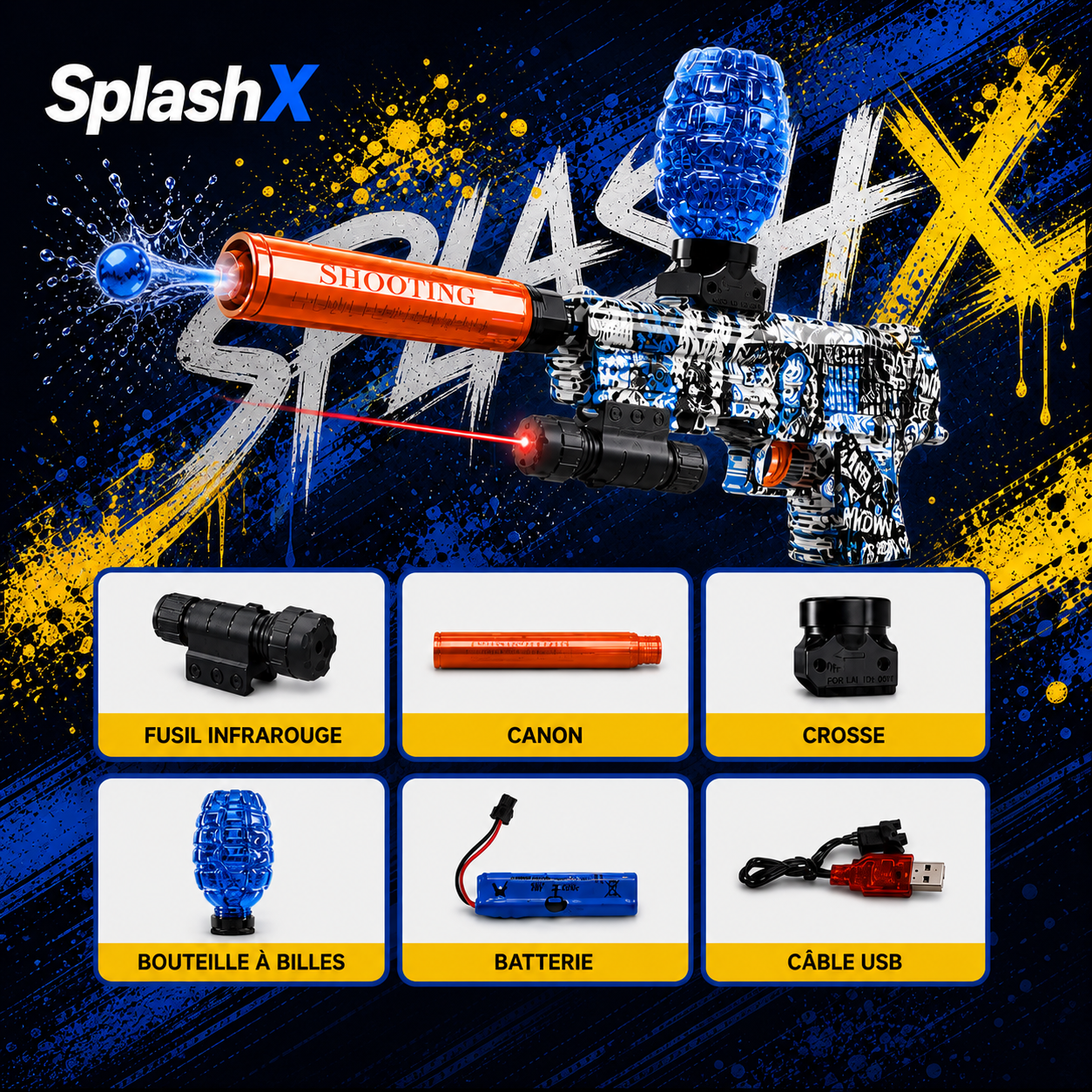 Electric Gel Ball Blaster – Compact Automatic Firing Model