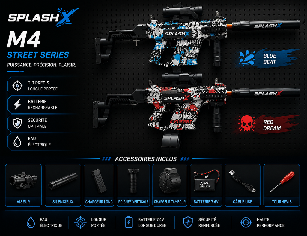 Electric Vector BB Rifle – Automatic USB Rechargeable Shooting