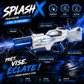 Electric Water Gun – Dual Nozzle 12M Range 900ml Tank LED Effects