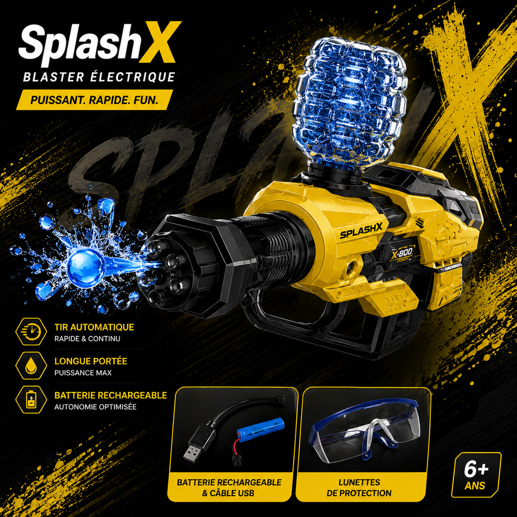 Electric Gatling Ball Blaster - 400-600 Rounds/Min 2000 Round Capacity