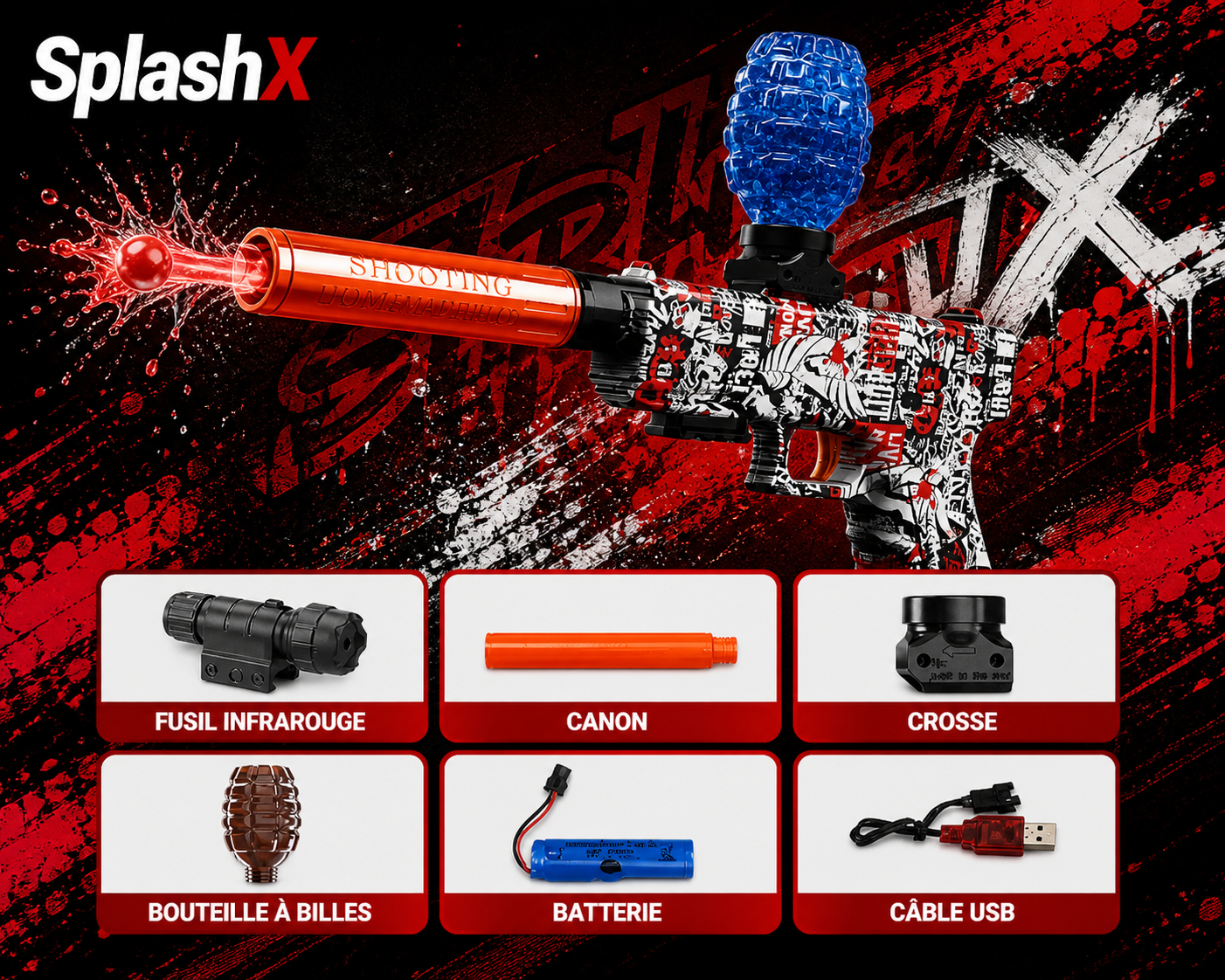Electric Gel Ball Blaster – Compact Automatic Firing Model