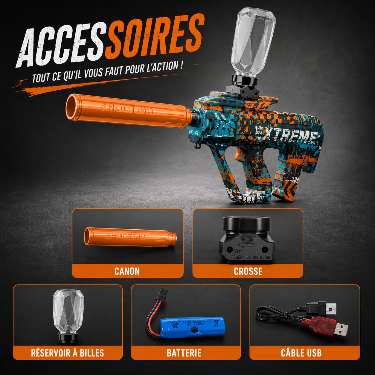 Electric BB AUG Rifle – Unique Design Collector's Edition USB Rechargeable