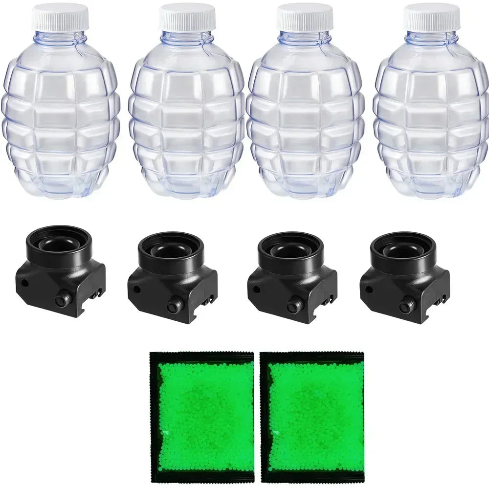 7-8mm Fluorescent Gel Bead Kit – Grenade Bottles and Holders Included