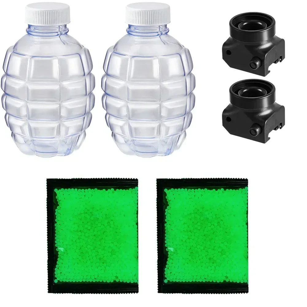 7-8mm Fluorescent Gel Bead Kit – Grenade Bottles and Holders Included