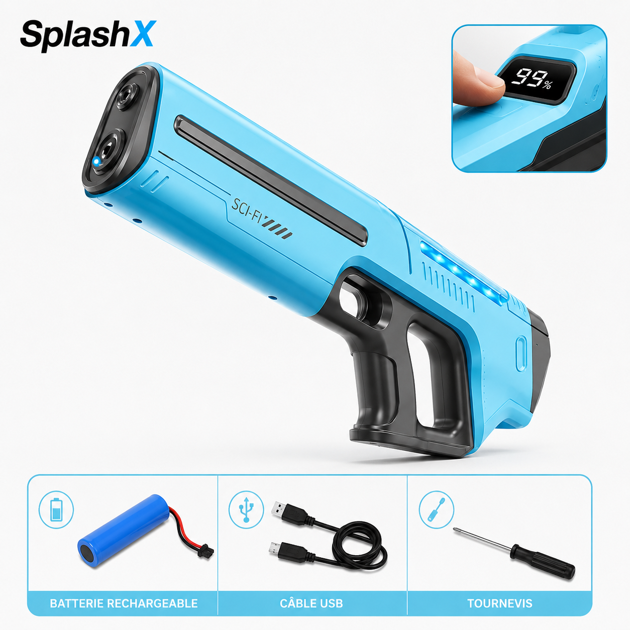 Electric Water Gun - Large Automatic Suction Model