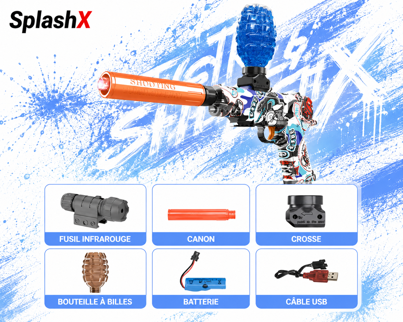 Electric Gel Ball Blaster – Compact Automatic Firing Model