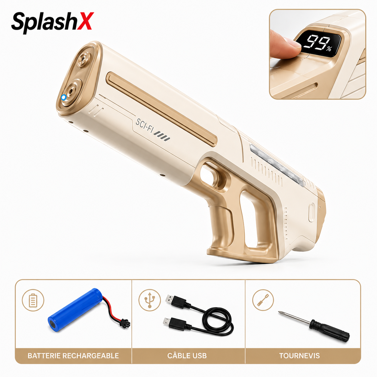 Electric Water Gun - Large Automatic Suction Model